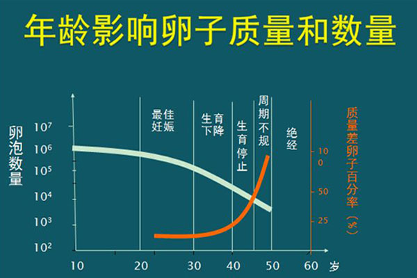 女性年龄和妊娠率